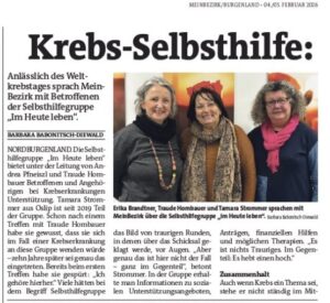 Krebs-Selbsthilfe: "Hier bin ich richtig"